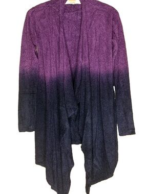 Barefoot Dreams Purple Ombre Bamboo Ultra Chic Cardigan
